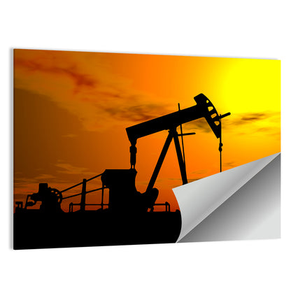 Industrial Oil Pump Wall Art