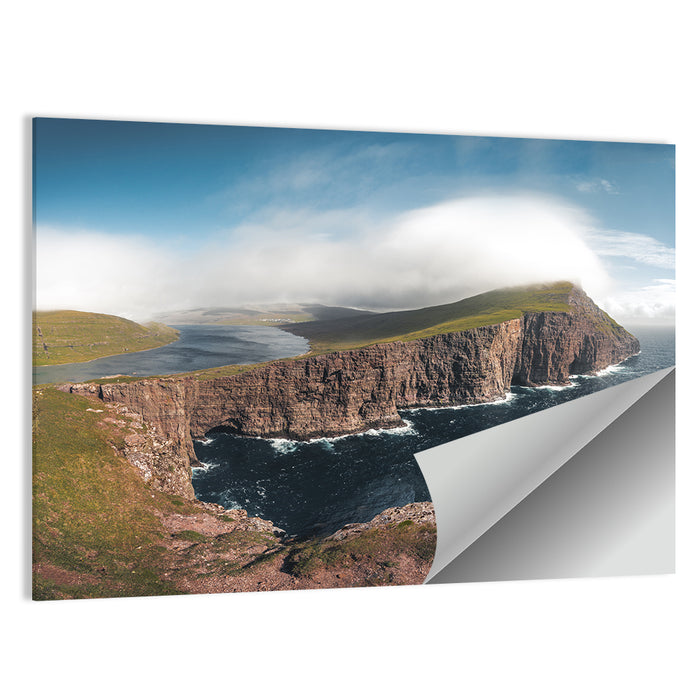 Traelanipa Cliffs, Sørvágsvatn Wall Art as a poster print