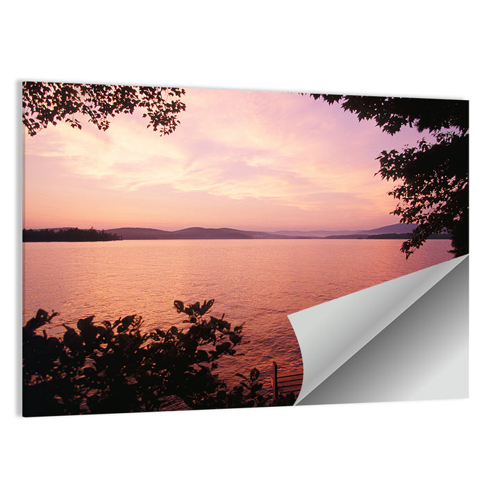 Lake Winnipesaukee Sunset Wall Art as a poster print