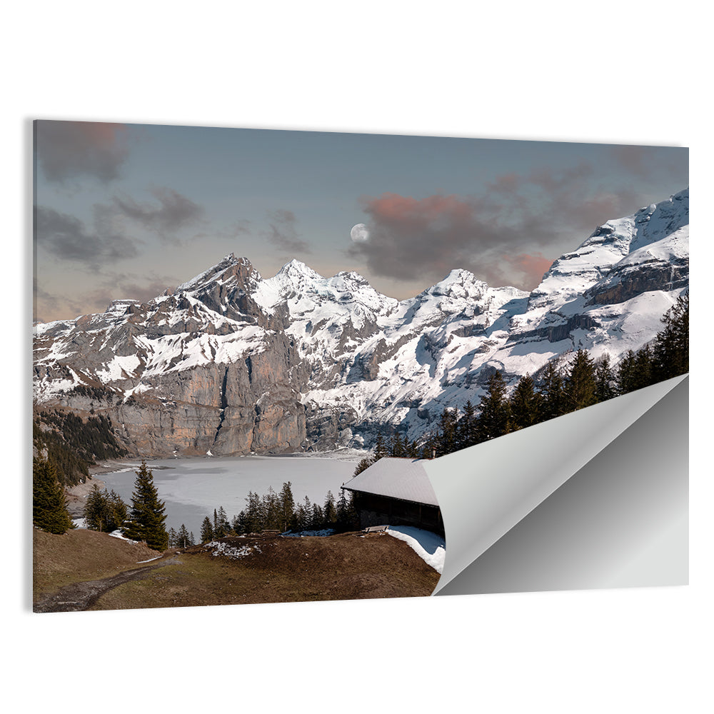 Frozen Lake Oeschinen Wall Art
