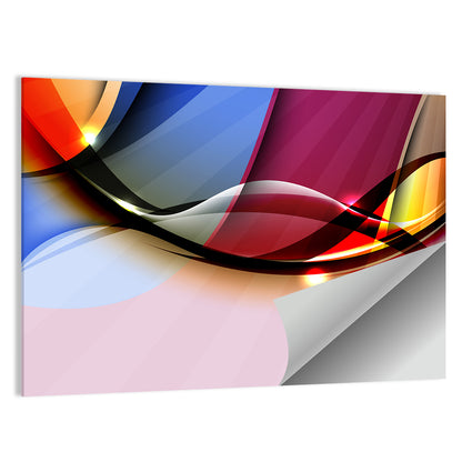 Colorful Wave Abstract Wall Art