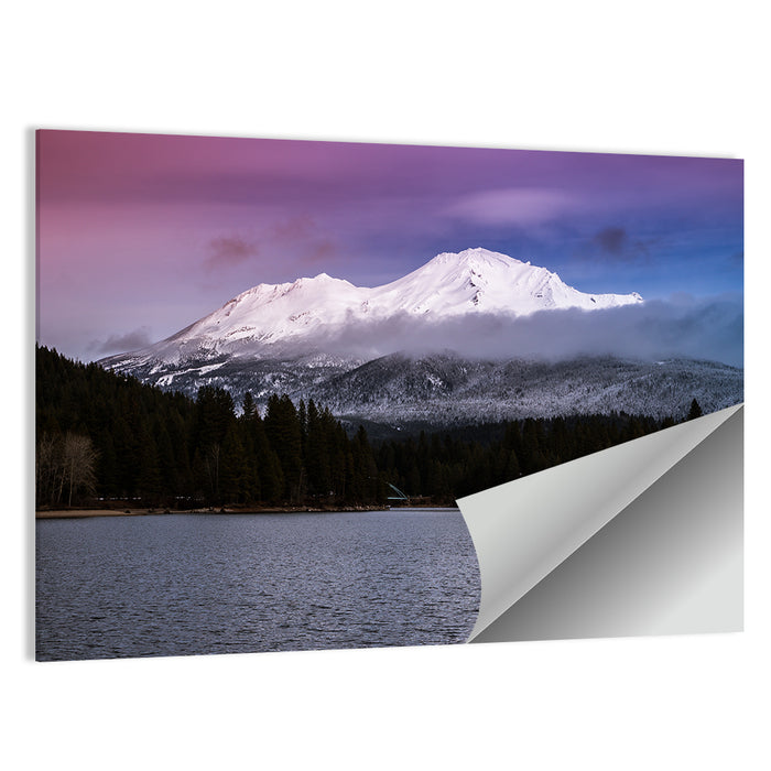 Mount Shasta from Lake Siskiyou Wall Art as a poster print