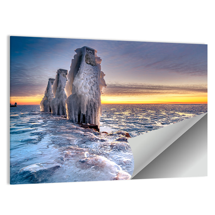 Netherlands Ice Sculpture Wall Art as a poster print