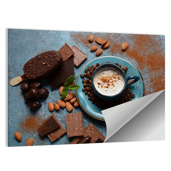 Coffee and Ice Cream Still Life Wall Art as a poster print