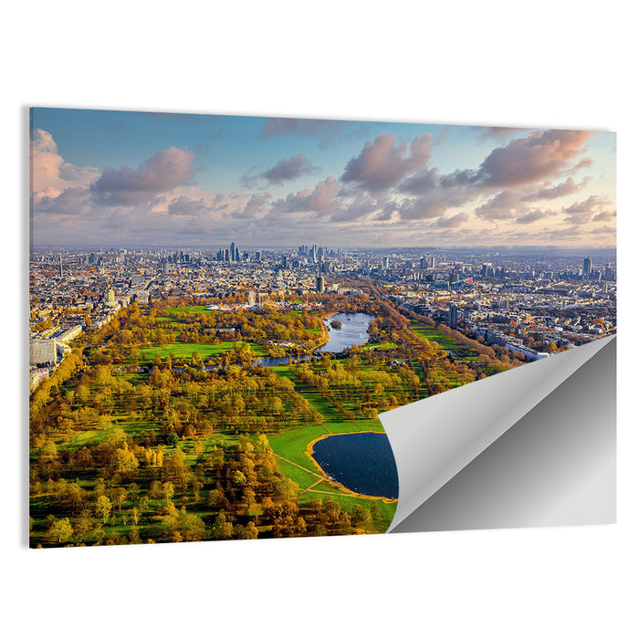 Hyde Park Aerial View Wall Art as a poster print