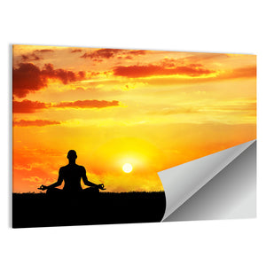 Evening Yoga Meditation Wall Art