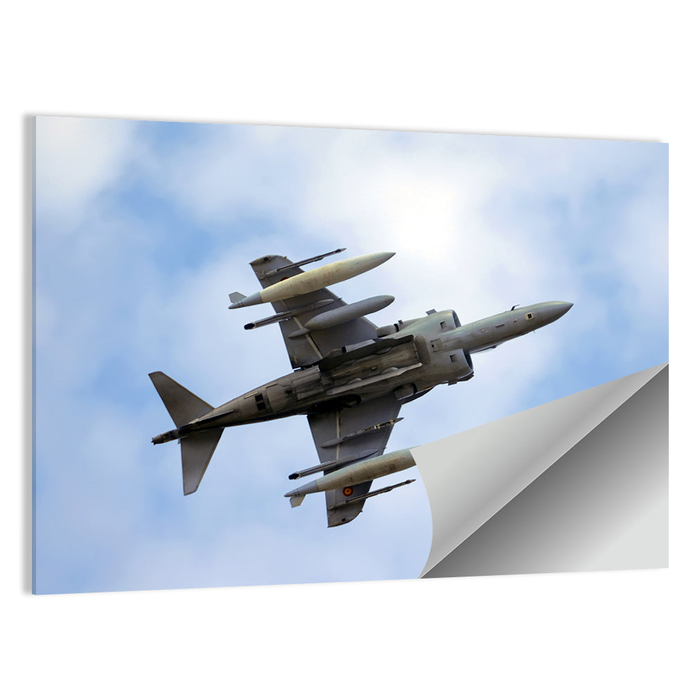 Low Angle Fighter Jet Overhead Wall Art