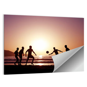 Football and Beach Sunset Wall Art