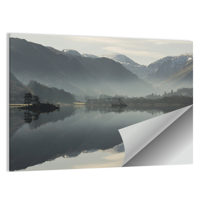 Lake Ullswater Morning Mist Wall Art as a poster print
