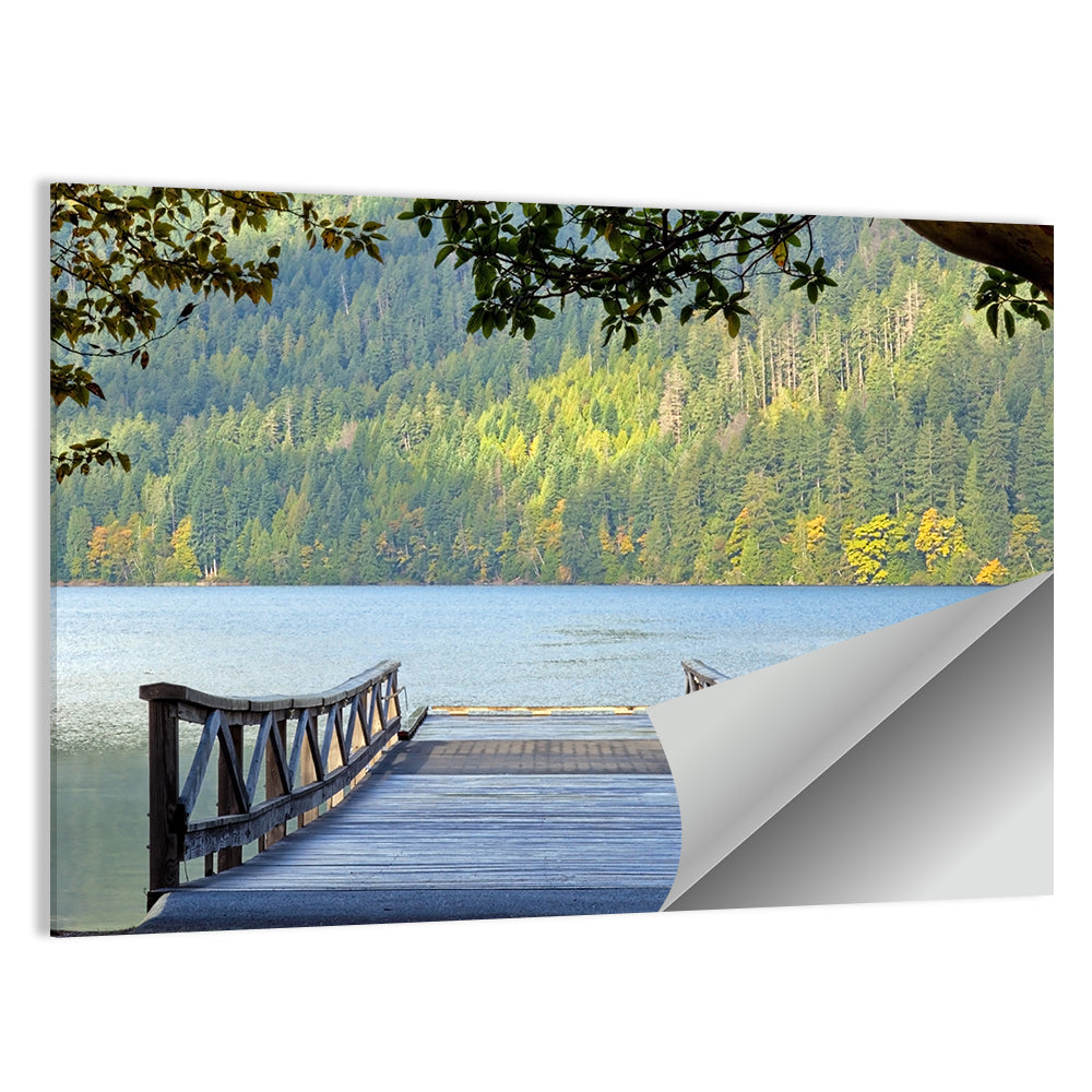 Lake Crescent Wooden Pier Wall Art