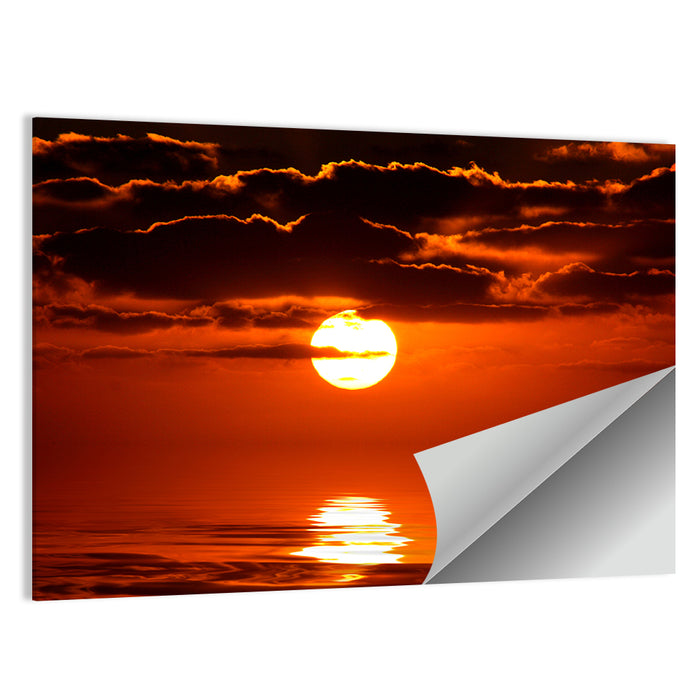 Caribbean Coast Sunset Wall Art as a poster print