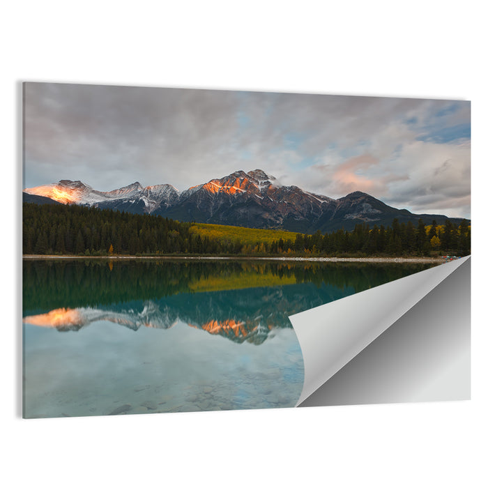 Patricia Lake Golden Hour Reflection Wall Art as a poster print