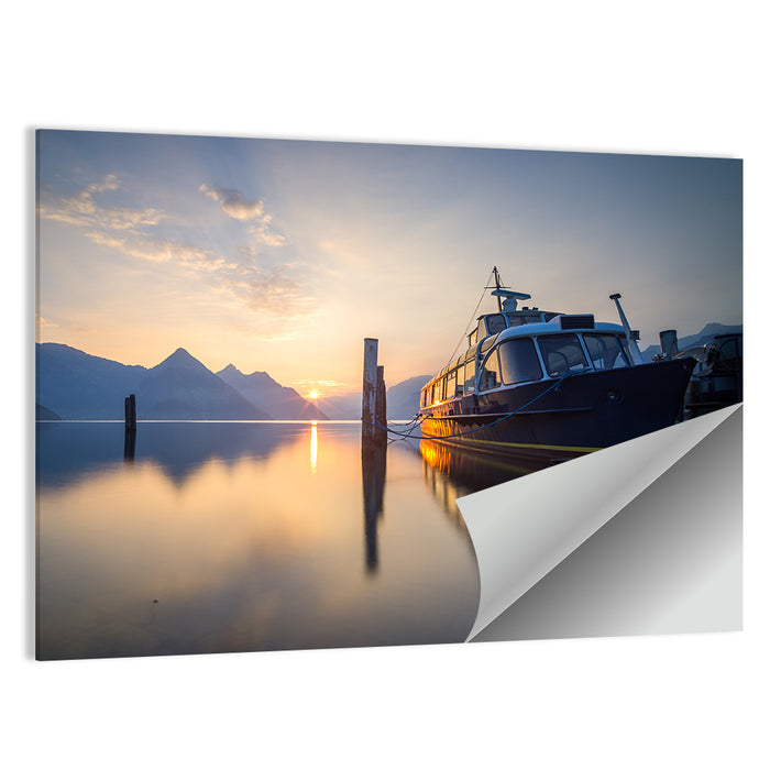 Lake Lucerne Sunset Wall Art as a poster print
