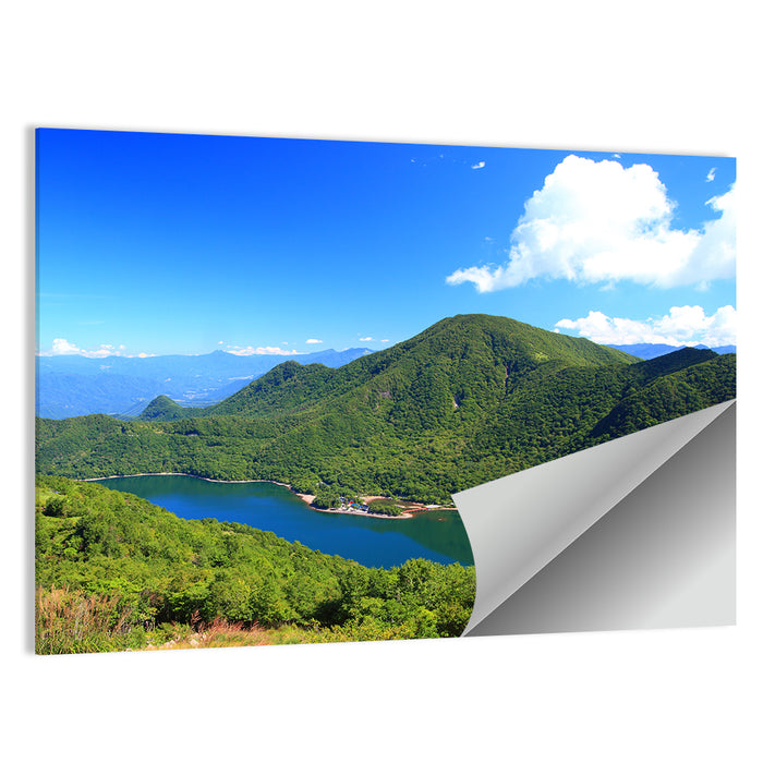 Mount Akagi and Lake Yunoko Wall Art as a poster print
