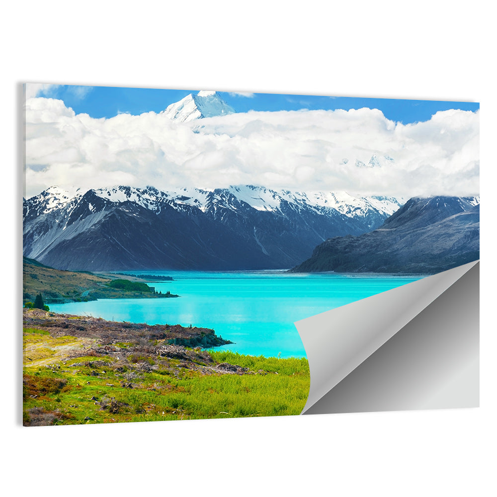 Turquoise Lake Pukaki with Mount Cook Wall Art