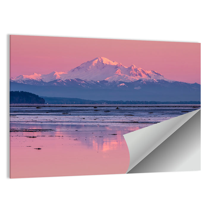 Mount Baker Sunset Wall Art as a poster print