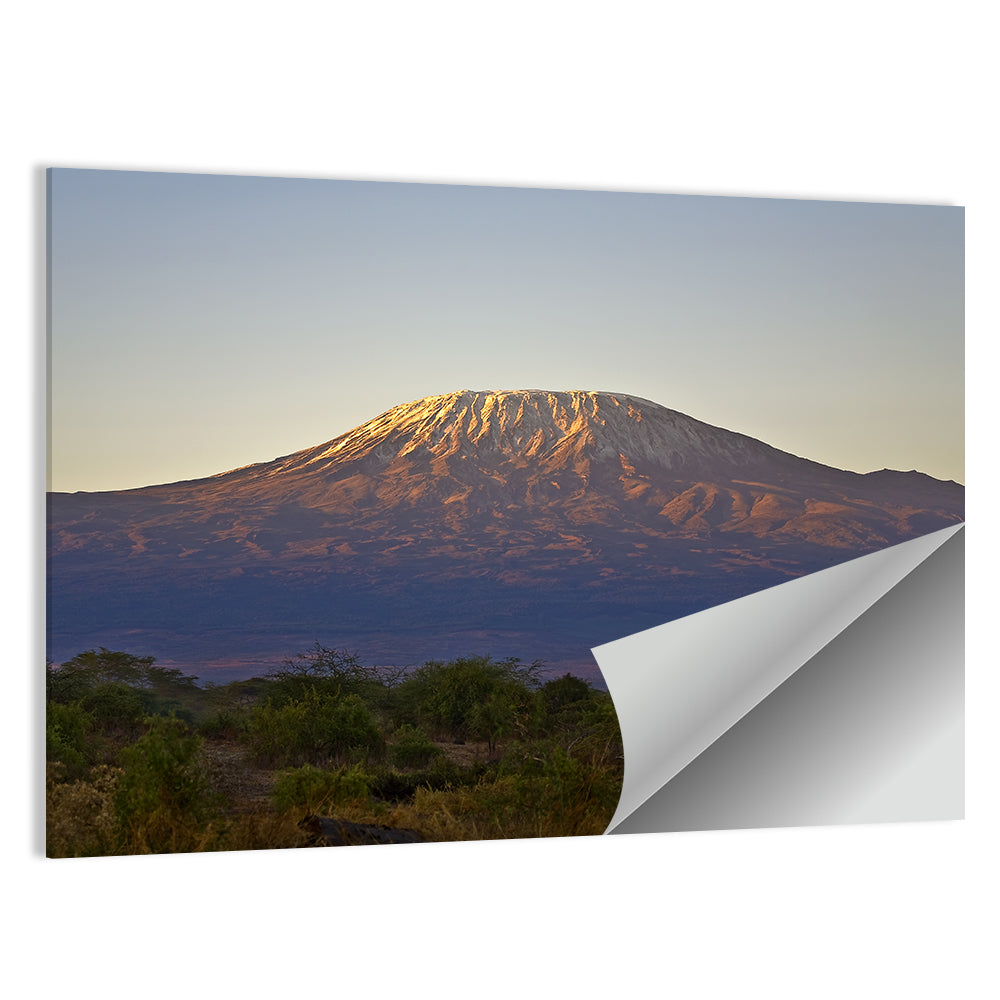 Mount Kilimanjaro Sunset Wall Art