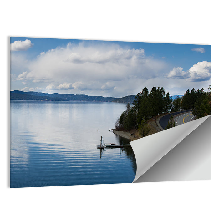 Coeur D'alene Lakeshore View Wall Art as a poster print