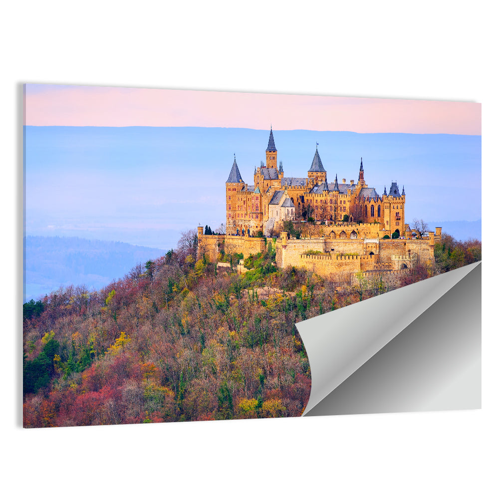 Hohenzollern Castle at Sunset Wall Art
