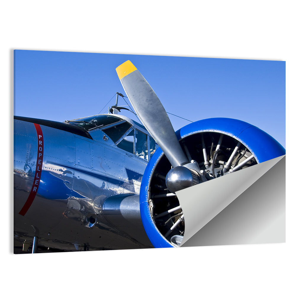 Vintage Radial Engine Close-up Wall Art