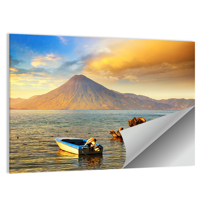 Lake Atitlan Sunset Wall Art as a poster print