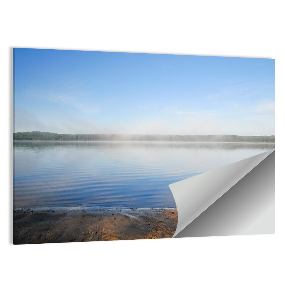 Morning Fog Over Abitibi Lake Wall Art