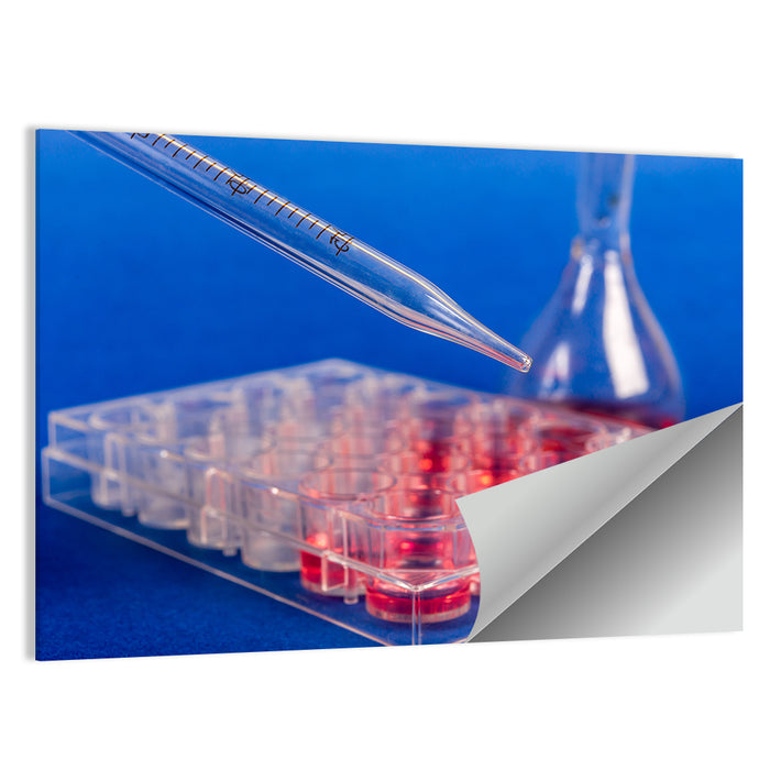 Stem Cell Pipette Close-up Wall Art as a poster print