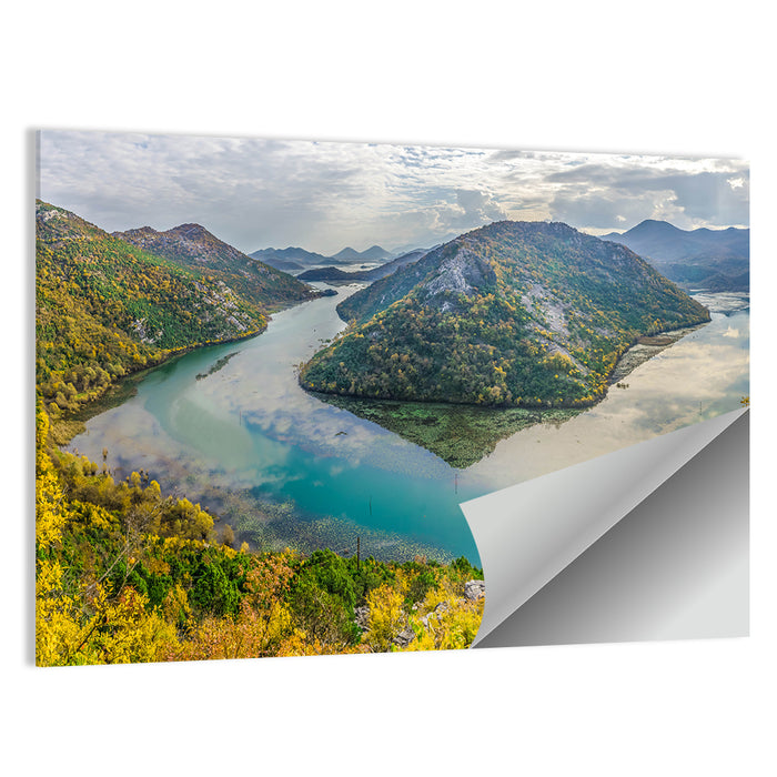 Rijeka Crnojevića Bend, Lake Skadar Wall Art as a poster print