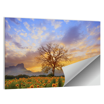 Sun Flowers Field Wall Art