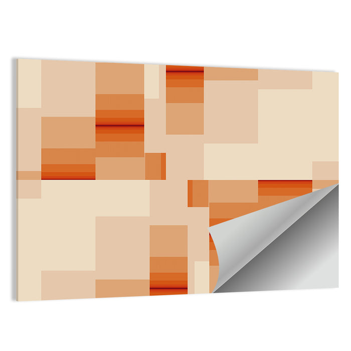 Minimalist Aerial Farm Fields Wall Art as a poster print