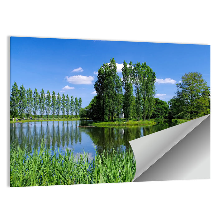 Woerlitz Rousseau Island Reflection Wall Art as a poster print