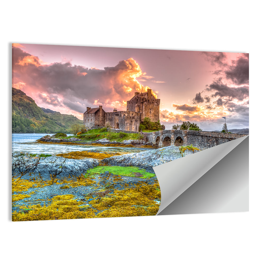 Eilean Donan Castle at Sunset Wall Art