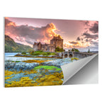 Eilean Donan Castle at Sunset Wall Art