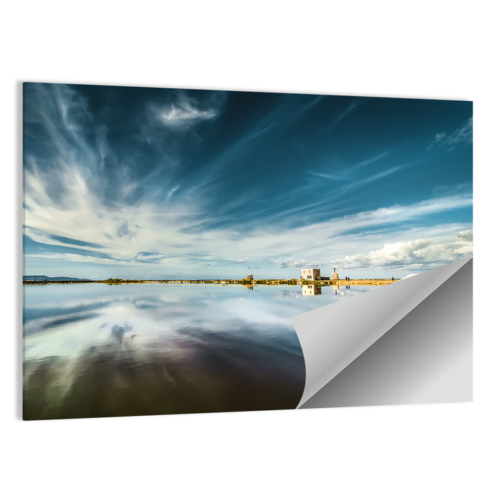 Nubia Salt Pans Reflection Wall Art as a poster print