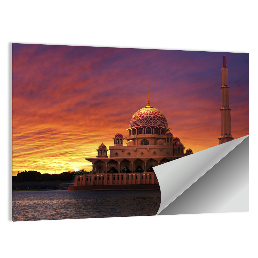 Putra Mosque at Sunset Wall Art