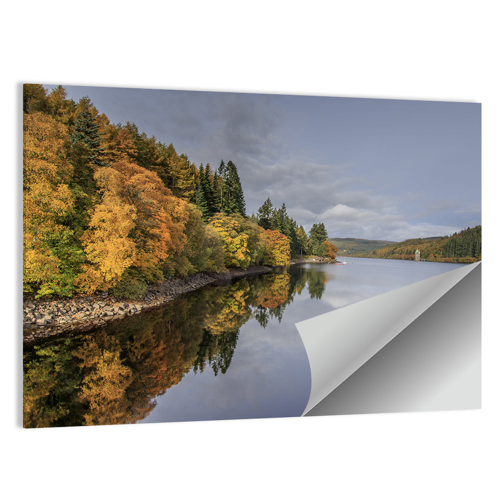 Autumn at Lake Vyrnwy Wall Art