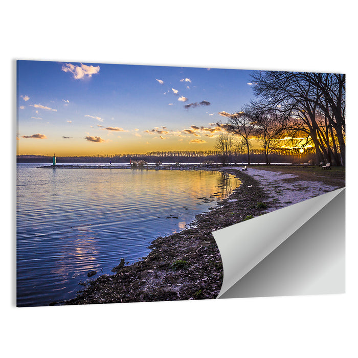 Onondaga Lake Sunset Wall Art as a poster print