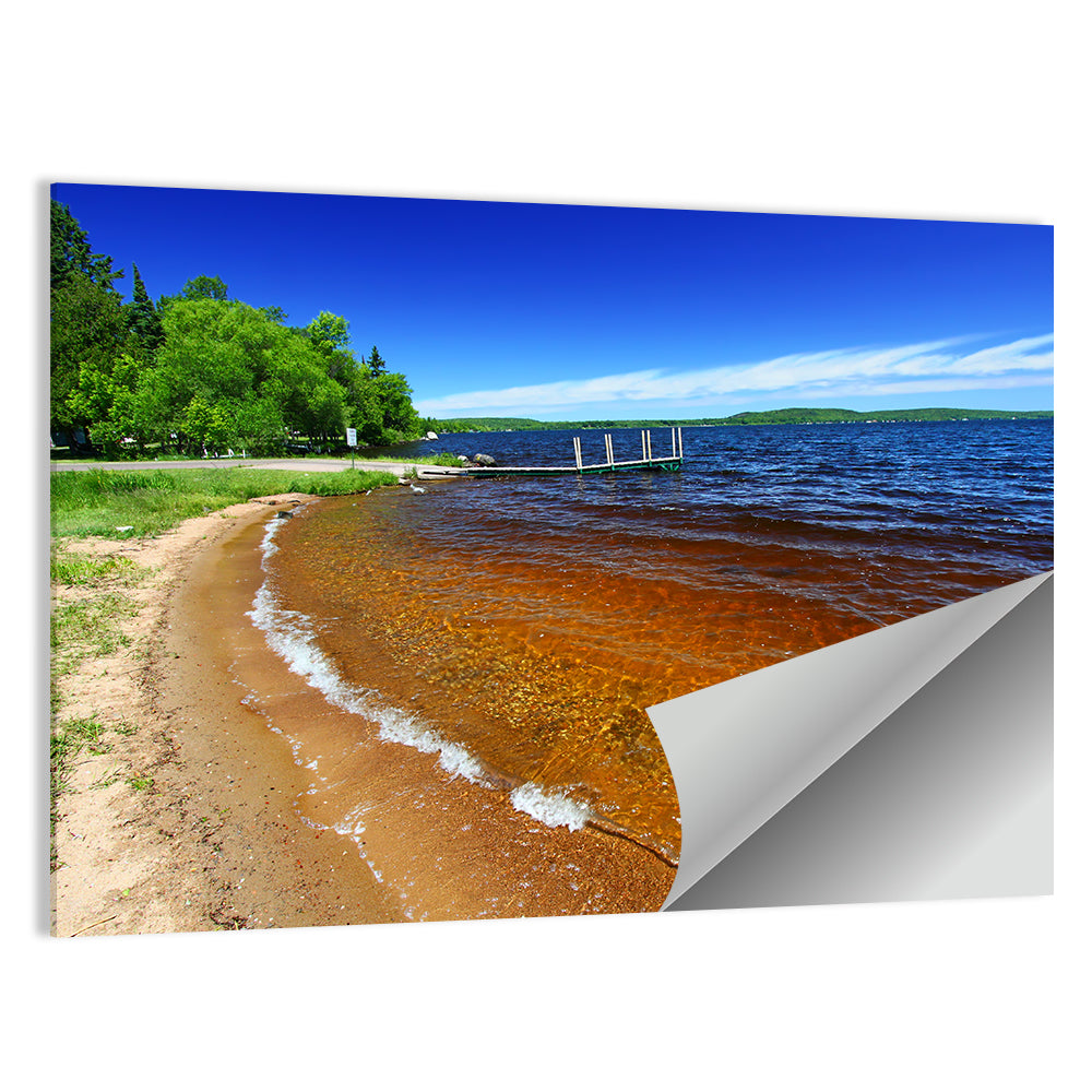 Lake Gogebic Sunny Shoreline Wall Art