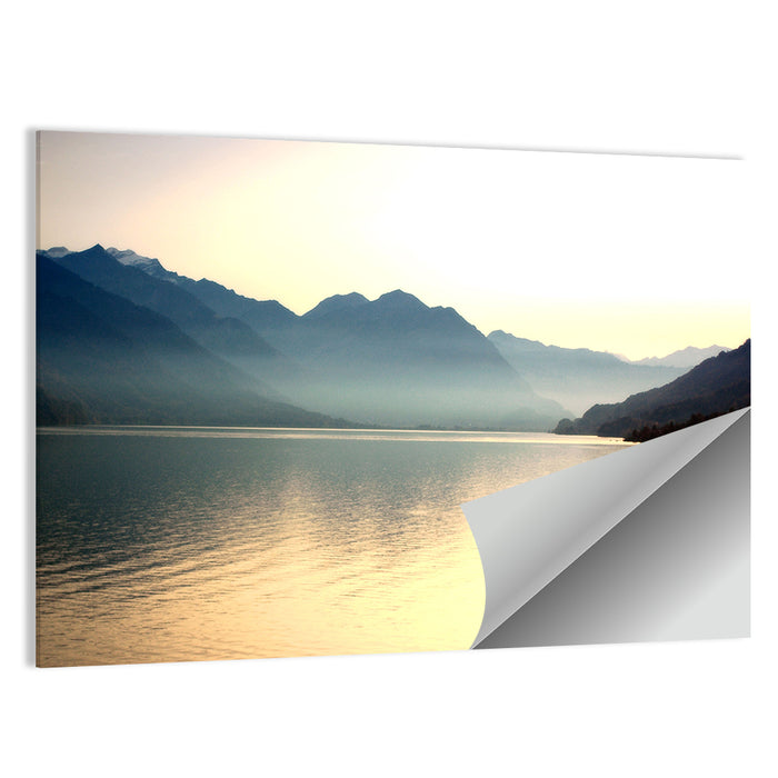 Lake Brienz Sunset Wall Art as a poster print
