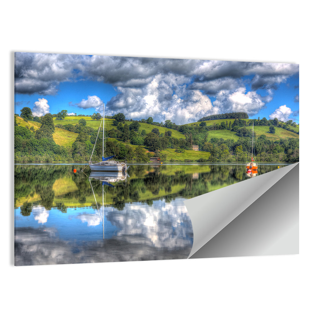 Sailboats on Ullswater Wall Art