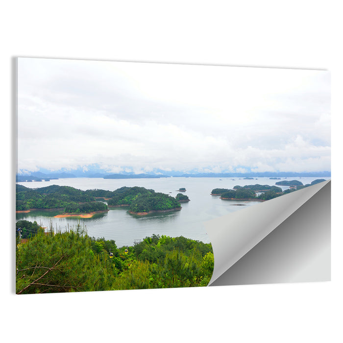 Qiandao Lake Islands View Wall Art as a poster print