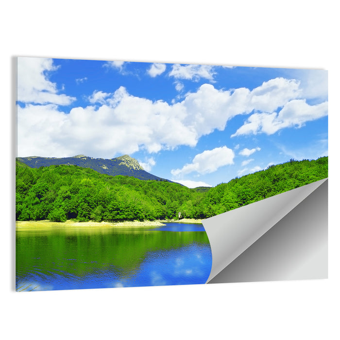 Montseny Mountains from Santa Fe Lake Wall Art as a poster print