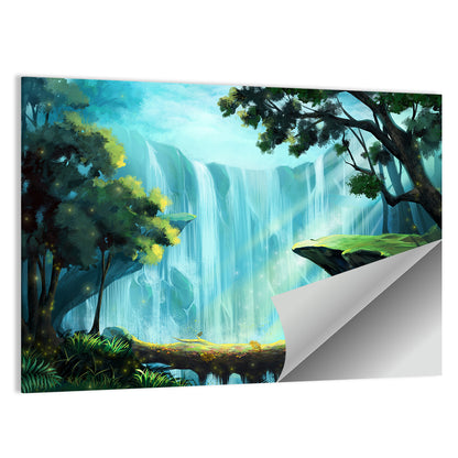 Realistic Cartoon Illustration Wall Art