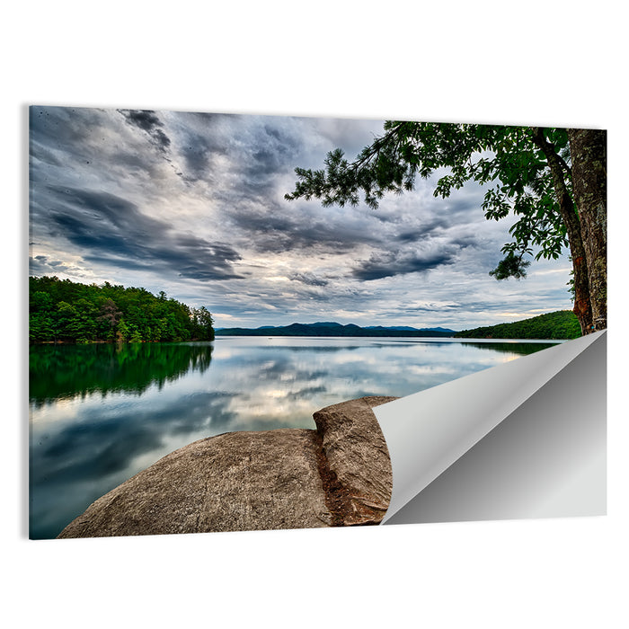 Lake Jocassee Reflections Wall Art as a poster print