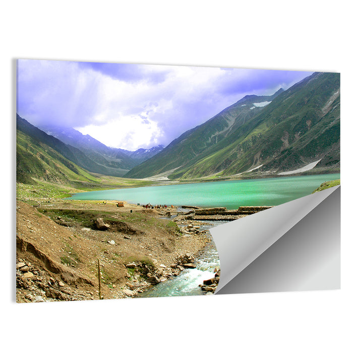 Saif-ul-maluk Lake View Wall Art as a poster print