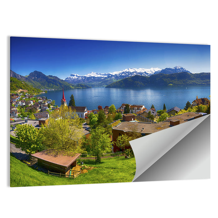 Lake Lucerne, Weggis Wall Art as a poster print