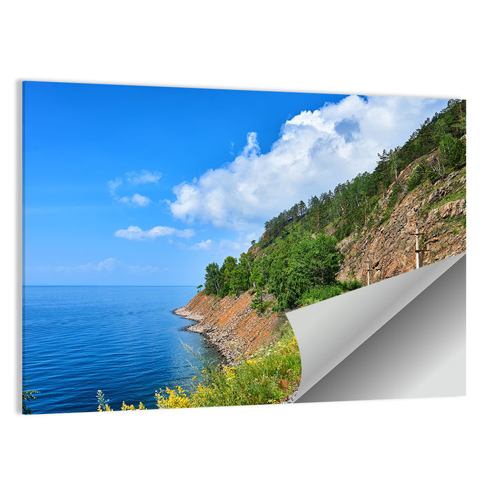 Circum Baikal Track by Lake Wall Art as a poster print