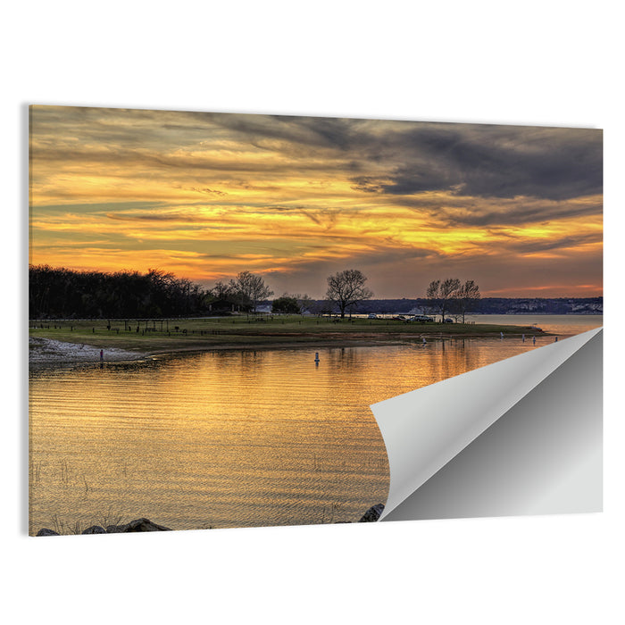 Lake Whitney Sunset Wall Art as a poster print