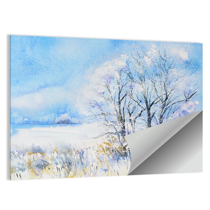 Watercolor Winter Concept Wall Art