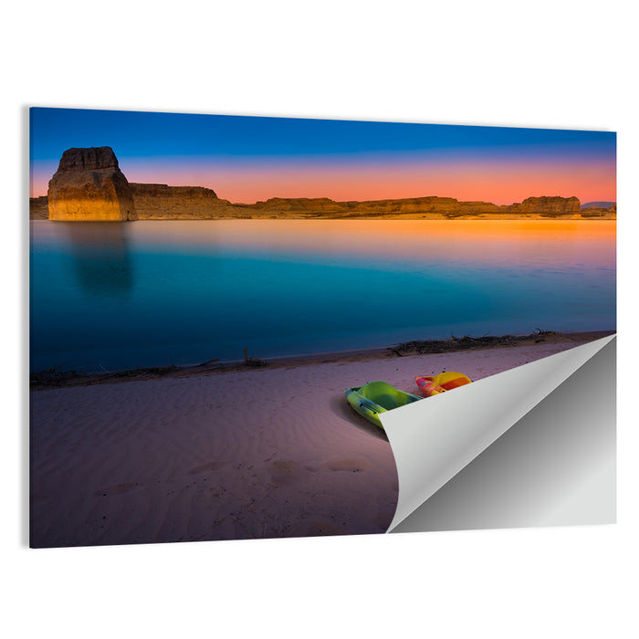 Lake Powell Sunset Wall Art as a poster print